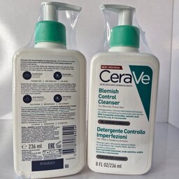 ژل شوینده  صورت و کنترل کننده آکنه و جوش  سراوی 236 میل blemish control cleanser CeraVe