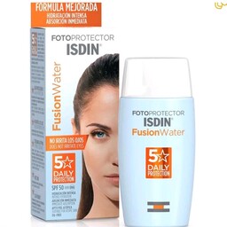 ضد آفتاب  ایزدین فیوژن واتر SPF50 بدون رنگ  50میل  Isdin Fusion water