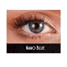 لنز رنگی چشم مکس ویو فنتسی رنگ آبی عسلی با دور مشکی Nano Blue 