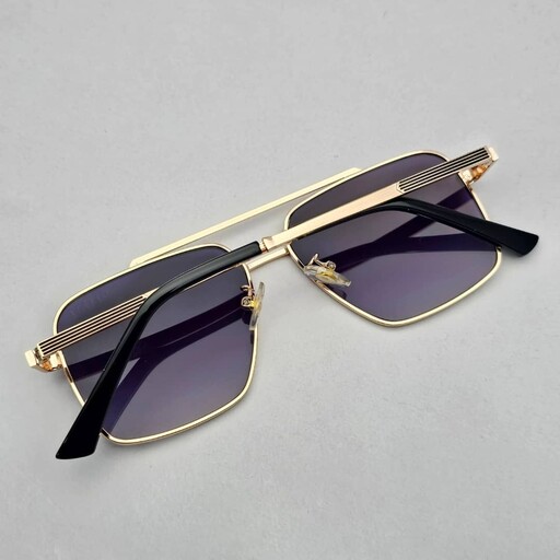 عینک آفتابی اسپرت دیتا یووی 400 رنگ فریم طلایی عدسی دودی ارسال رایگان 