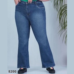 شلوار جین دمپا گشاد - سایزبزرگ 44 تا 60 چهار سایز - ( جین سنگشور اعلا)