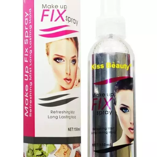 اسپری فیکساتور fixspray اصل بیرنگ مناسب فیکس کردن آرایش صورت بهترین فیکساتور میکاپ اسپری فیکس آرایش اسپری ثابت کننده  