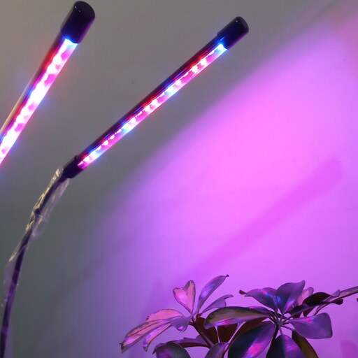 لامپ ال ای دی شاخه ای رشد گیاه 18 وات دوشاخه انعطاف پذیر با گیره فلزی قابل اتصال به شارژر  بسیار باکیفیت 