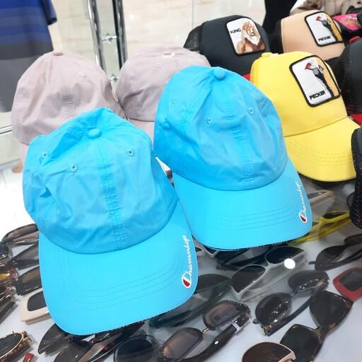 کلاه کپ تابستانه زنانه و مردانه طوسی صورتی مشکی آبی پشت چسبک دار تنظیمی خارجی باکیفیت