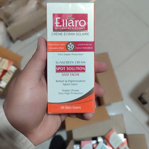 کرم ضد آفتاب ضد لک اسپات سولوشن SPF 50 الارو حجم 40میل