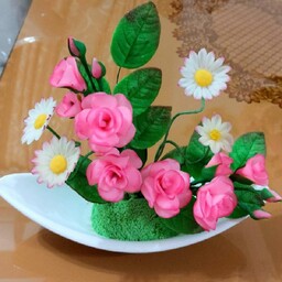 گلدان رومیزی(گل مصنوعی)