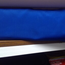 پارچه کرپ الیزه رنگ آبی کاربنی عرض 150