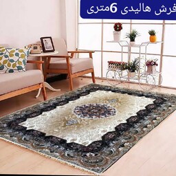 فرش ماشینی بی سی اف (BCF) ارزان قیمت 440شانه سایز 6متری طـرح هالیدی