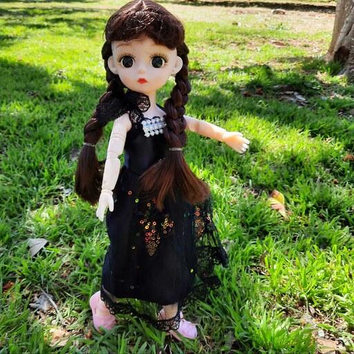 اسباب بازی کادو هدیه  فیگور دخترانه عروسک کامل مفصلی مدل  چشم تیله ای سایز 30 سانت  سراسر ایران