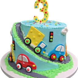 کیک تولد بچگانه ماشین
