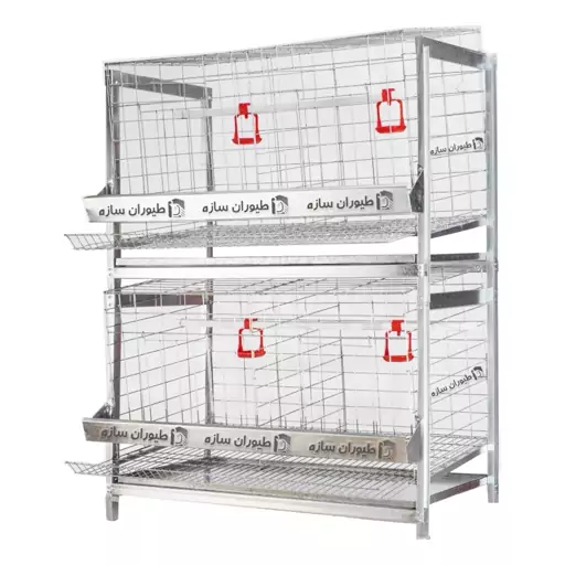 قفس مرغ 2 طبقه  - ضمانت10ساله(ارسال رایگان)