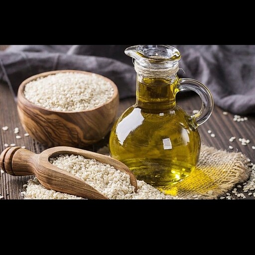 روغن کنجد اردکان خالص پرس سرد روغنگیری شده از کنجد ایرانی ارگانیک (1لیتری)