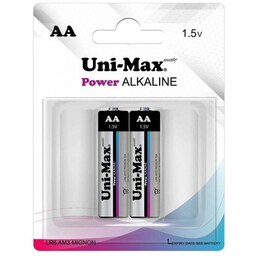 باتری قلمی Power ALKALINE یونی مکس بسته دو عددی