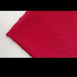پارچه حریر اشکی جنس خوب عرض 15ح تک رنگ رنگ قرمز قیمت به ازای نیم متر 