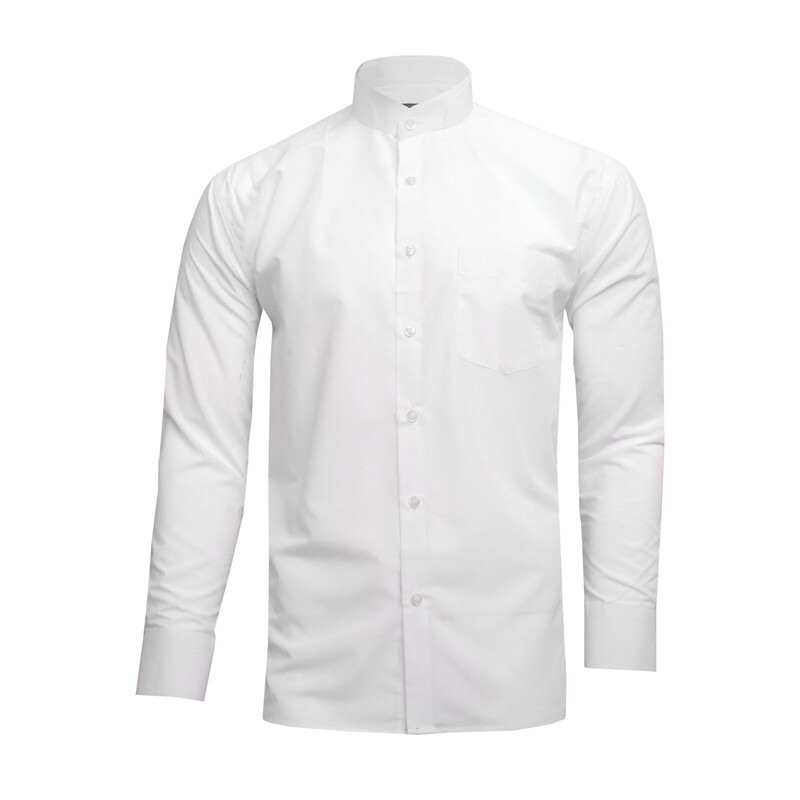 پیراهن یقه دیپلمات (آخوندی) سفید