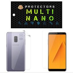 محافظ صفحه نمایش مولتی نانو مدل X-SFT مناسب برای گوشی موبایل سامسونگ Galaxy A8 Plus 2018 به همراه برچسب پوششی تی پی یو 