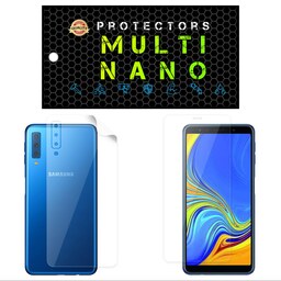 محافظ صفحه نمایش مولتی نانو مدل X-SFT مناسب برای گوشی موبایل سامسونگ Galaxy A7 2018 به همراه برچسب پوششی تی پی یو 