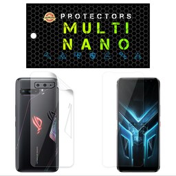 محافظ صفحه نمایش مولتی نانو مدل X-SFT مناسب برای گوشی موبایل ایسوس ROG Phone 3 Strix به همراه برچسب پوششی تی پی یو 