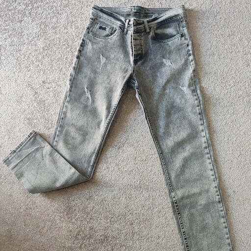 شلوار جین راسته مردانه  پنبه پر در دو رنگ