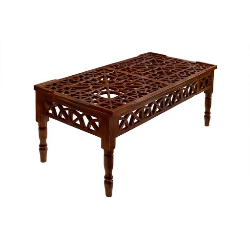 میز جلو مبلی چوبی سنتی طرح خورشیدی (1 در 50)