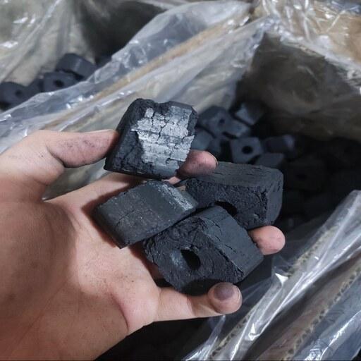 زغال برش خورده صادراتی بدون بو و سر درد کارتن 6 کیلویی