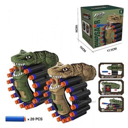 تفنگ اسباب بازی تیر فومی دایناسور 9218 DINOSAUR SOFT BULLET GUN