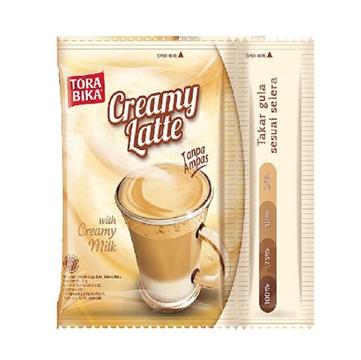 کافی میکس کرم لاته خامه ای ترابیکا بسته 20 عددی Torabika Creamy Latte 20 Sachets