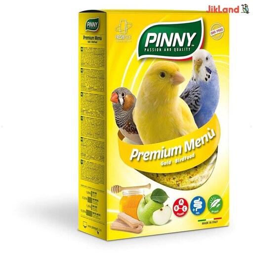 غذای تخم مرغی یا نرم عسل و میوه طلایی پینی PINNY مناسب قناری و مرغ عشق ، محصول ایتالیا- 100 گرم