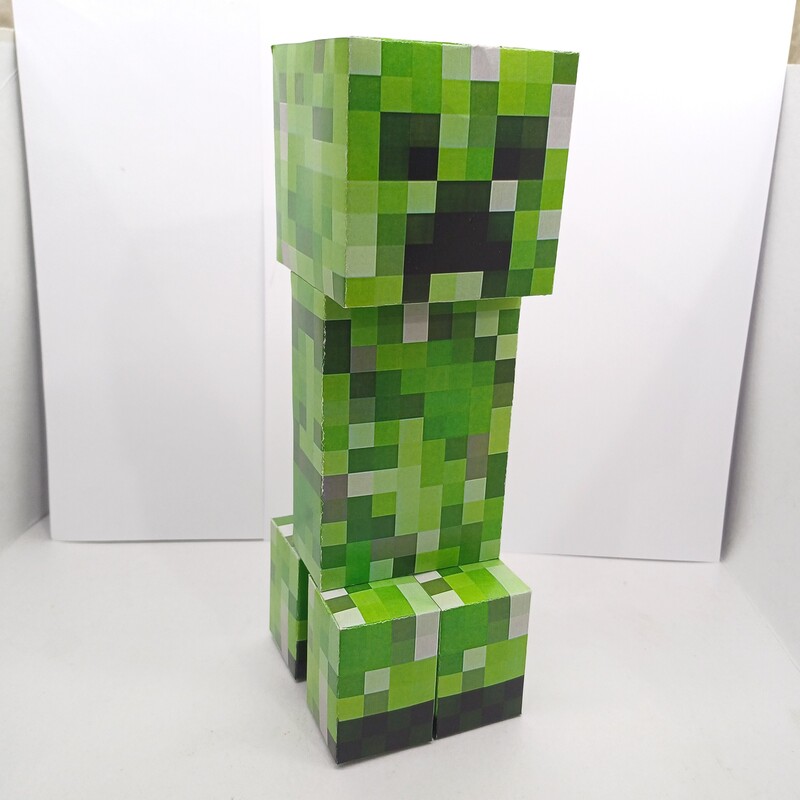 فیگور مقوایی بزرگ 21 سانتی کریپر ماین کرافت Minecraft Big Creeper Figure