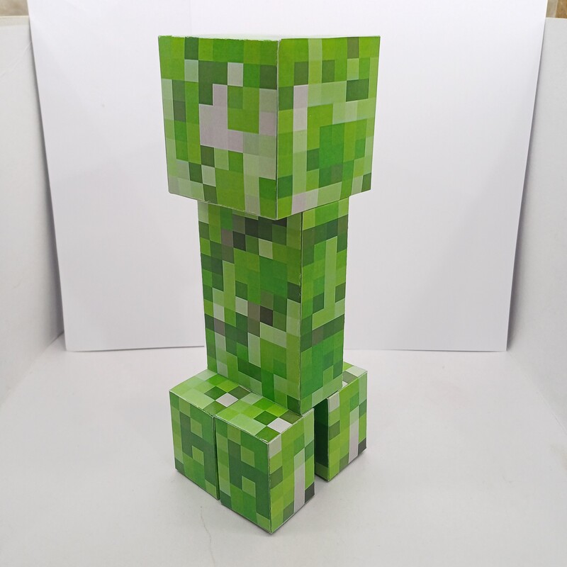 فیگور مقوایی بزرگ 21 سانتی کریپر ماین کرافت Minecraft Big Creeper Figure