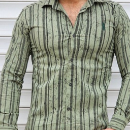 پیراهن مردانه راه راه در دو رنگ