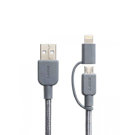 کابل USB به microUSB و لایتنینگ سونی مدل SONY CP-ABLP150