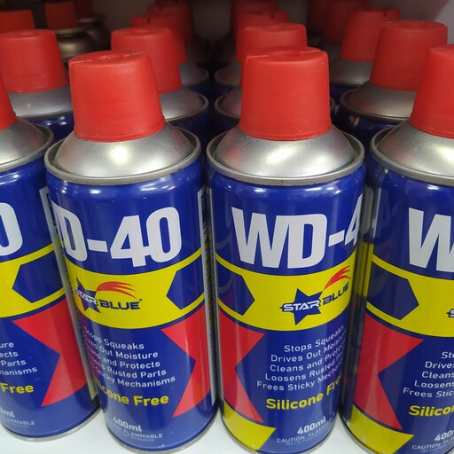 اسپری روان کننده WD-40 حجم 400 میلی لیتر  جهت تمیز کردن و روان کاری 
