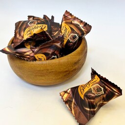 شکلات خارجی کنتی بونجور konti bonjour محصول روسیه بیسکوییتی با مغزی کرم شکلات و روکش کاکائو