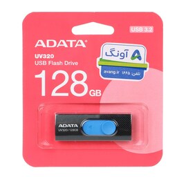 ADATA UV320 USB 3.2 Flash Memory - 128GB - مشکی آبی (گارانتی پنج ساله آونگ)کد3639