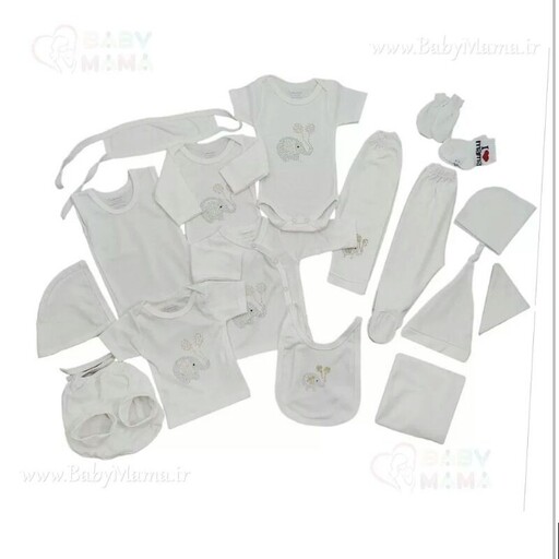 بیست تکه بیمارستانی. کلیه  لباسهای نوزادی قابل نیاز در سه ماهه اول  . جنس پنبه ای بسیار لطیف و راحت. ضد حساسیت. چاپ ثابت