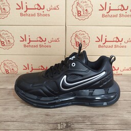 کتونی نایک nike مردانه زیره کپسولی سایز 40 تا 45 رنگ مشکی کفی طبی لژ 4 سانتی رویه فوم خارجی راحتی ارسال رایگان