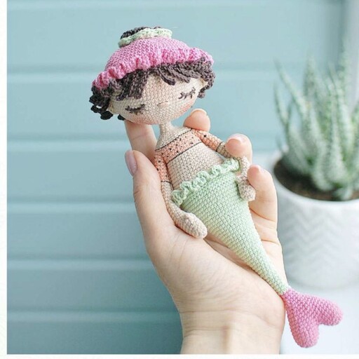 عروسک بافتنی فرشته ماهی