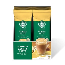 قهوه فوری وانیل لاته استارباکس  بسته 10 عددی Starbucks Vanilla latte