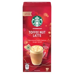 قهوه فوری تافی نات لاته استارباکس بسته 4 عددی Starbucks Toffe Nut Latte