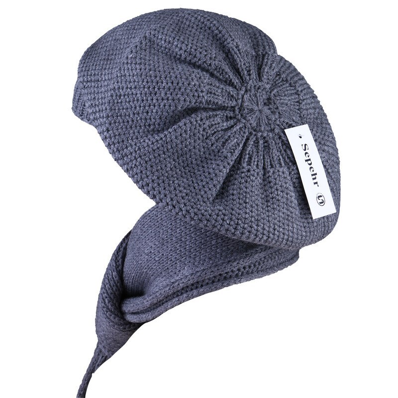 ست کلاه و شال گردن بافتنی طرح فرانسوی برند سپهر 7848(دارای رنگبندی) (ارسال رایگان) 