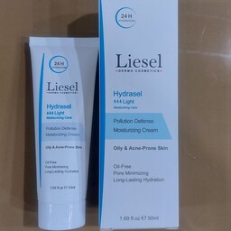 کرم مرطوب کننده و آبرسان مناسب پوست چرب لایسل مدل Hydrasel Light انقضا 1405
Liesel Hydrasel Light Moisturizing C