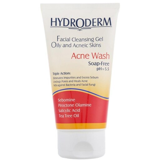 ژل شستشو صورت مناسب پوست چرب و آکنه دار هیدرودرم وزن 150 گرمی
Hydroderm Oily Skin Face Wash Gel 150 