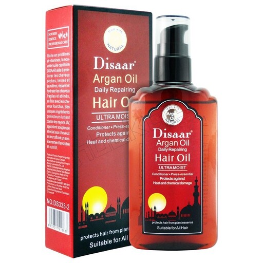 روغن ارگان Disaar ضد مو خوره ترمیم کننده موهای آسیب دیده رفع خشکی وزی و شکنندگی نرم کننده و درخشان کننده