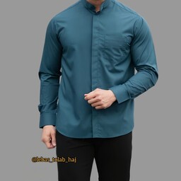 پیراهن یقه دیپلمات تترون نخی  مردانه  درجه یک با دوخت عالی در سایز و رنگ مختلف 