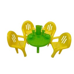 اسباب بازی میز وصندلی ناهارخوری با سرویس پارچ ولیوان