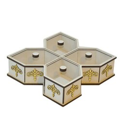 جعبه پذیرایی مستر راد مدل گل طلایی 5-4.جعبه پذیرایی باکلاس جعبه پذیرایی طرح دار جعبه پذیرایی شیک جعبه پذیرایی مدرن