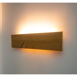 چراغ دیواری تزئینی CMA با چوب طبیعی ترمو درجه یک ال ای دی دار و قابلیت تعویض و نصب راحت 