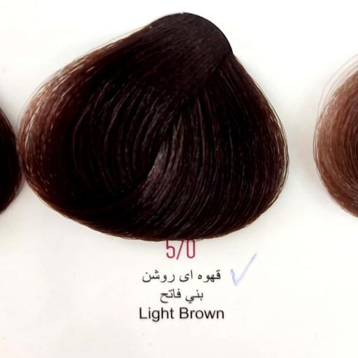 رنگ مو انزو سری طبیعی قهوه ای روشن  n5