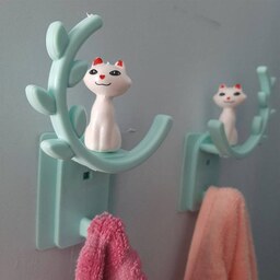 آویز حوله و دستمال گربه پارس جنس پلاستیکی